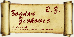 Bogdan Živković vizit kartica